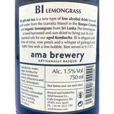 Ama Brewery Bi Lemongrass Pet-Nat Tea (Kombucha)
