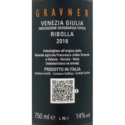 Gravner Ribolla 2016