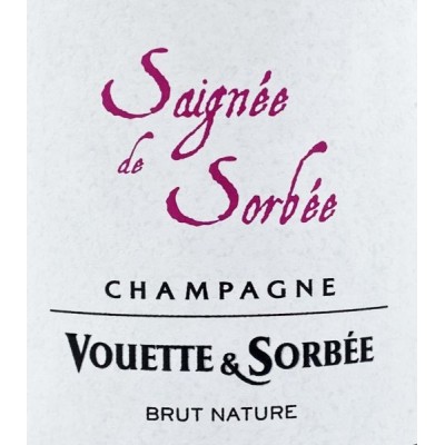 Vouette & Sorbée Saignée de Sorbée Brut Nature R20 Vouette & Sorbée Saignée de Sorbée Brut Nature R20