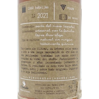 Sexto Elemento Orange 2021 sweet