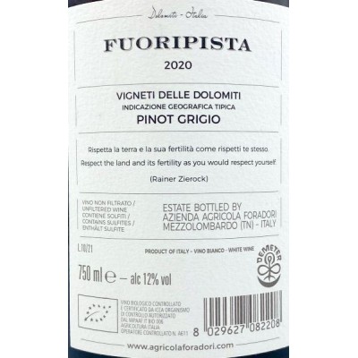 Foradori Fuoripista Pinot Grigio 2020