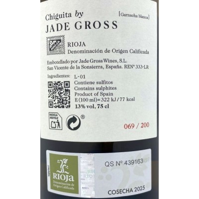 Jade Gross Chiguita Garnacha Blanca 2025